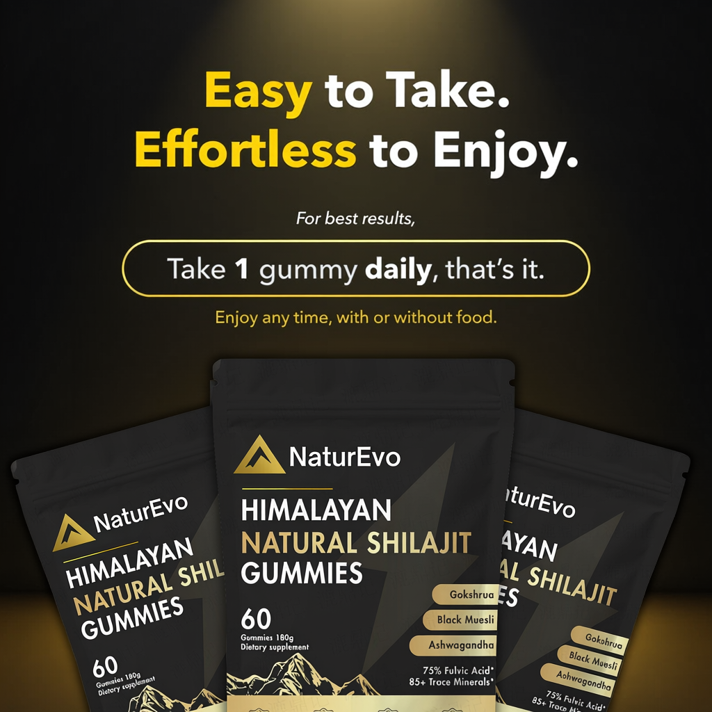 NaturEvo™ Pure Shilajit Gummies – Now 6-in-1 Support
